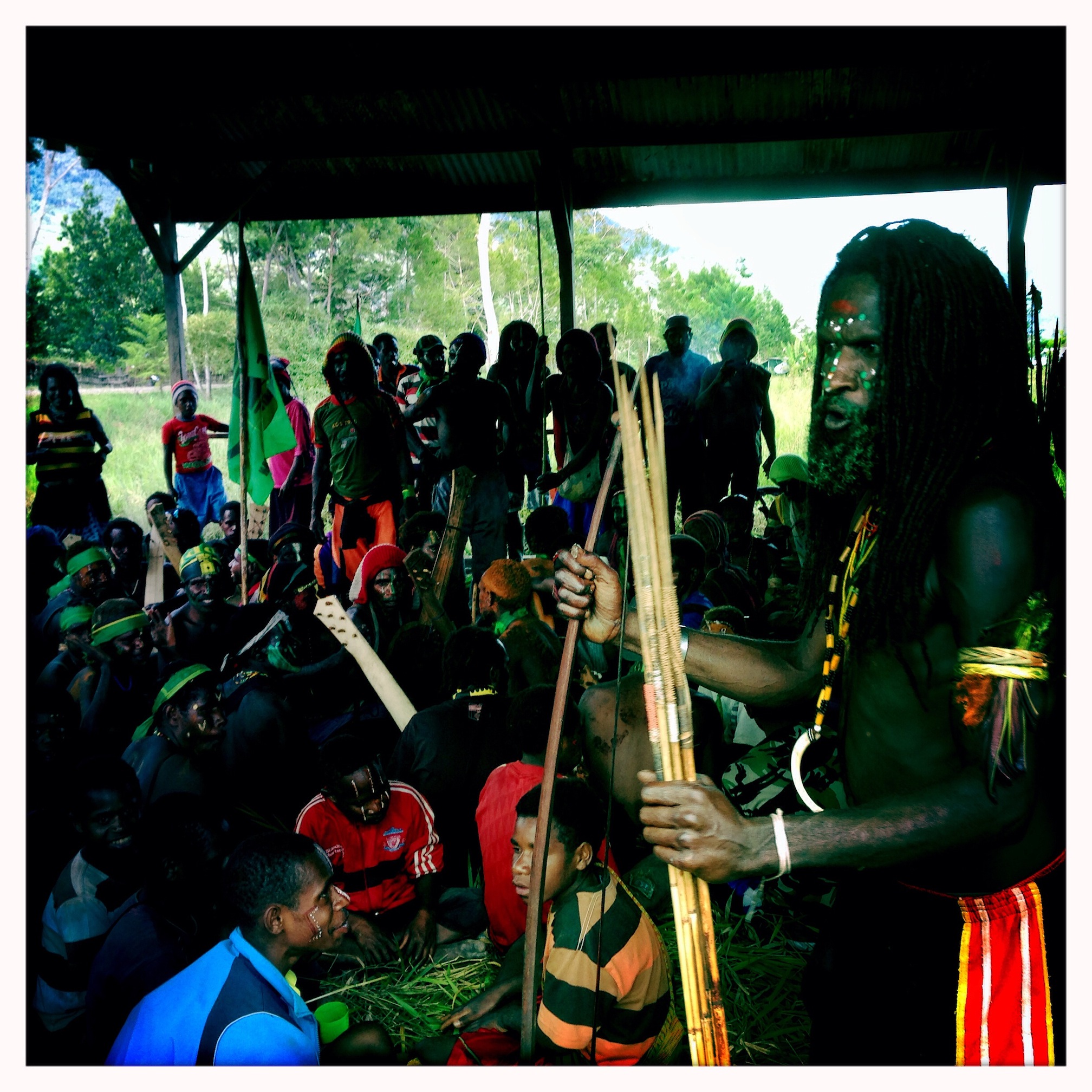 PPP supporters gather in Bokondini, Tolikara - Bobby Anderson 7. Anderson2